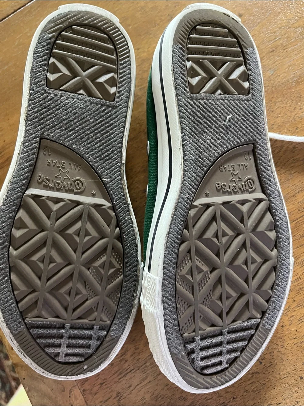 Converse Kids Low-Top Sneakers in Green with White Accents